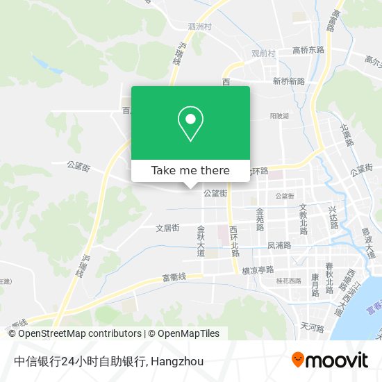 中信银行24小时自助银行 map