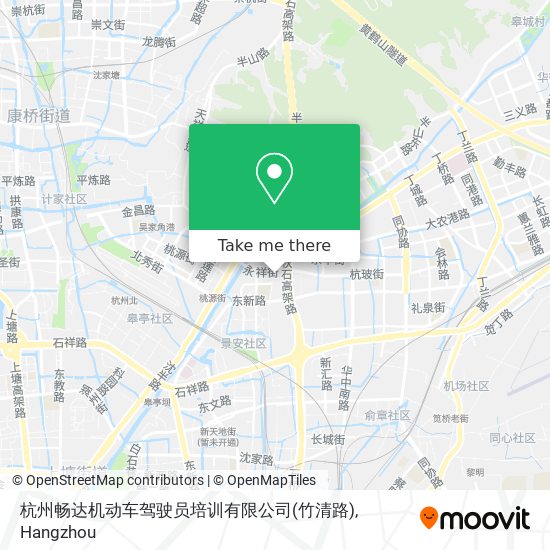 杭州畅达机动车驾驶员培训有限公司(竹清路) map