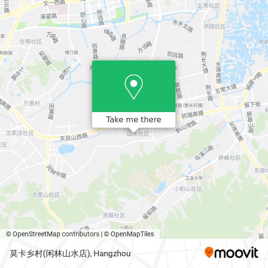 莫卡乡村(闲林山水店) map