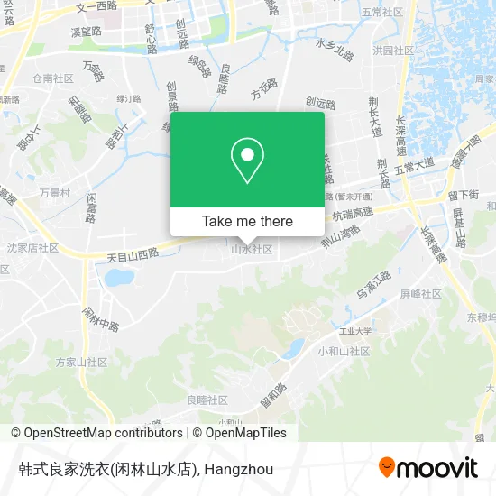 韩式良家洗衣(闲林山水店) map