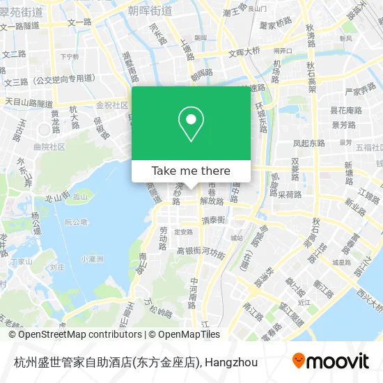 杭州盛世管家自助酒店(东方金座店) map