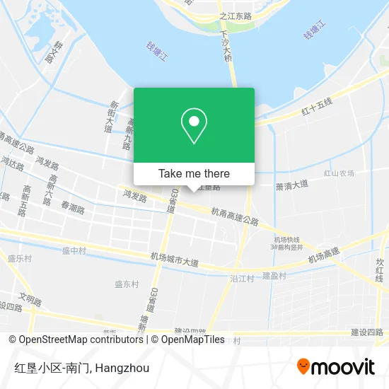 红垦小区-南门 map