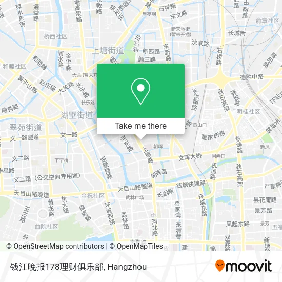 钱江晚报178理财俱乐部 map