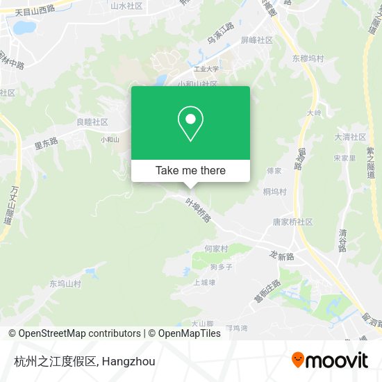 杭州之江度假区 map