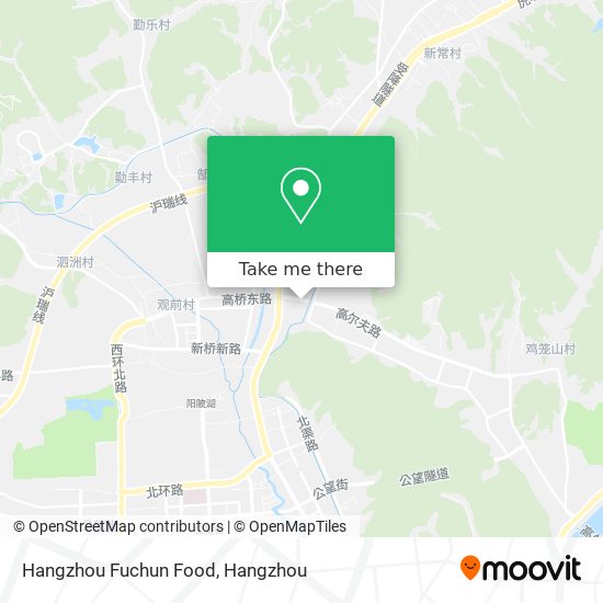 Hangzhou Fuchun Food map