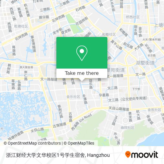 浙江财经大学文华校区1号学生宿舍 map