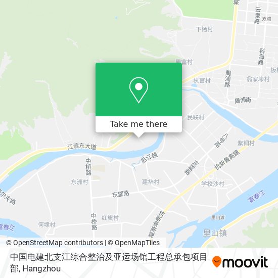 中国电建北支江综合整治及亚运场馆工程总承包项目部 map