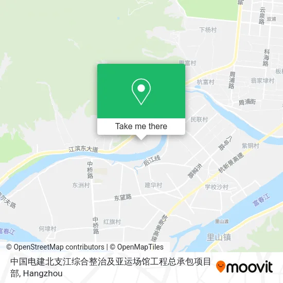 中国电建北支江综合整治及亚运场馆工程总承包项目部 map