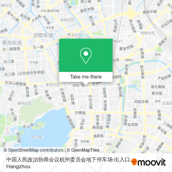 中国人民政治协商会议杭州委员会地下停车场-出入口 map