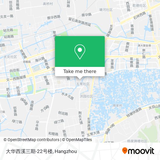 大华西溪三期-22号楼 map