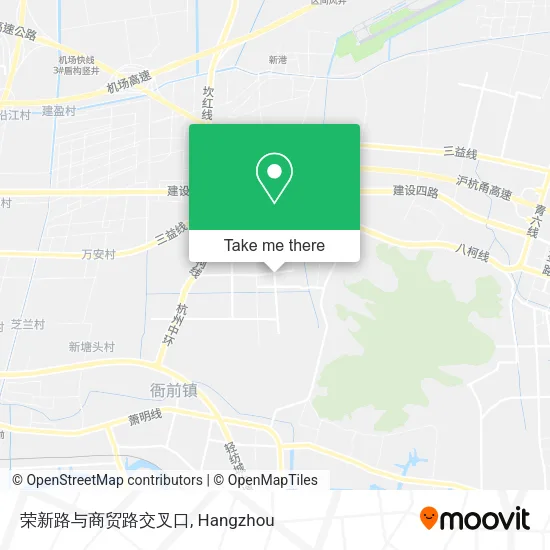 荣新路与商贸路交叉口 map