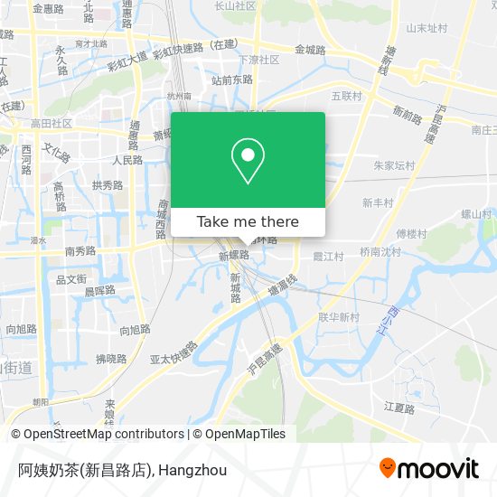 阿姨奶茶(新昌路店) map