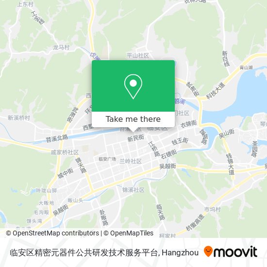 临安区精密元器件公共研发技术服务平台 map