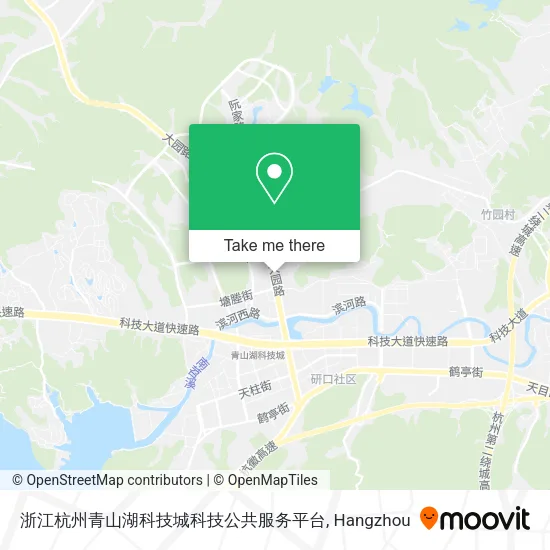 浙江杭州青山湖科技城科技公共服务平台 map