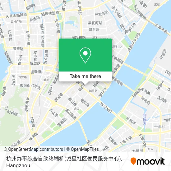 杭州办事综合自助终端机(城星社区便民服务中心) map