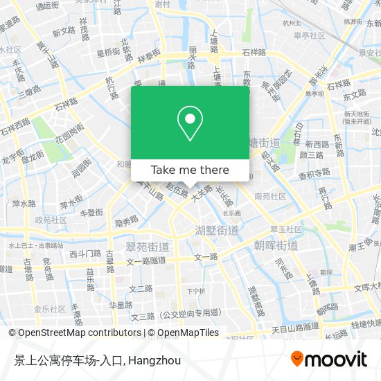 景上公寓停车场-入口 map