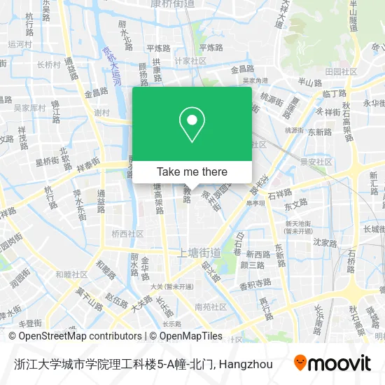 浙江大学城市学院理工科楼5-A幢-北门 map