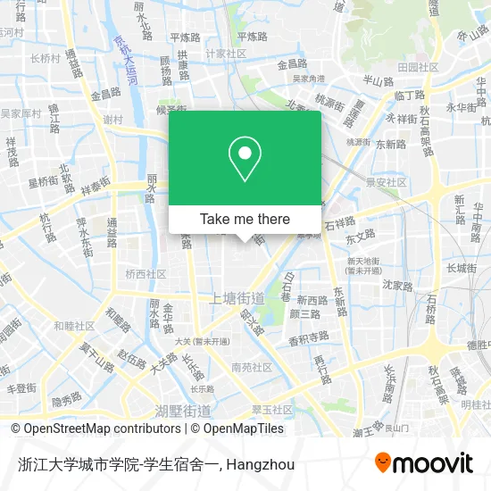浙江大学城市学院-学生宿舍一 map