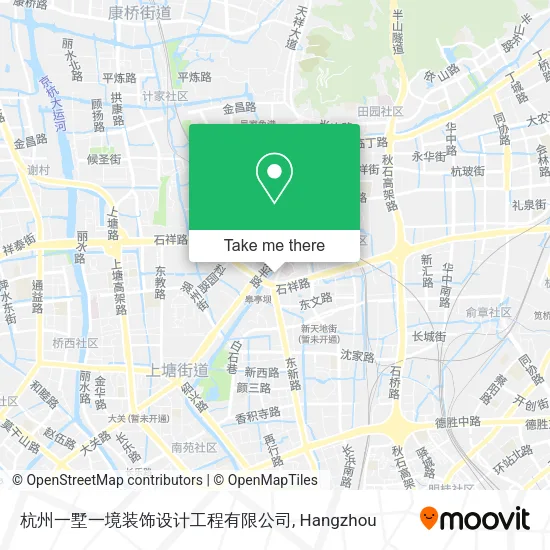 杭州一墅一境装饰设计工程有限公司 map