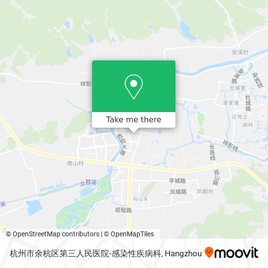 杭州市余杭区第三人民医院-感染性疾病科 map