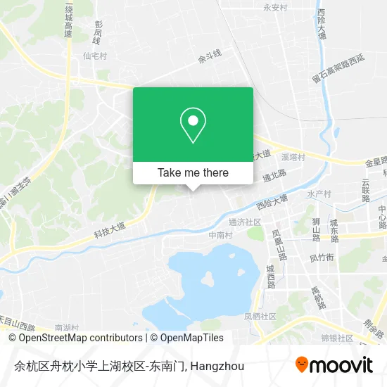 余杭区舟枕小学上湖校区-东南门 map