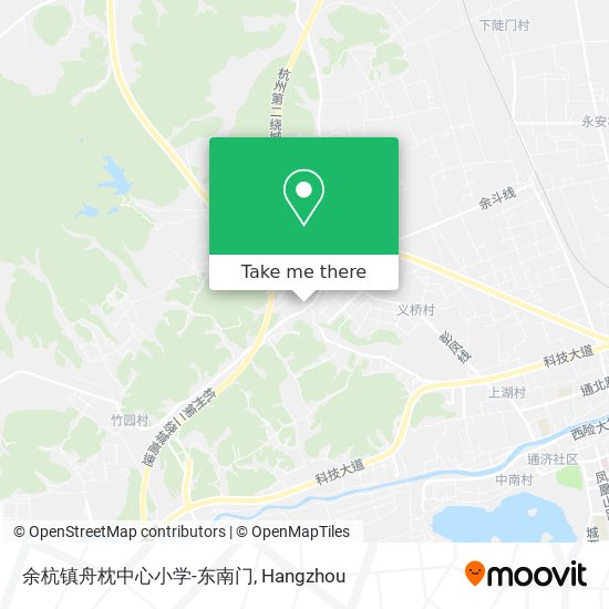 余杭镇舟枕中心小学-东南门 map