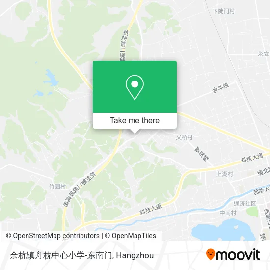 余杭镇舟枕中心小学-东南门 map