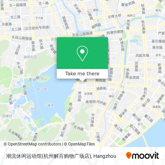 潮流休闲运动馆(杭州解百购物广场店) map