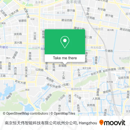 南京恒天伟智能科技有限公司杭州分公司 map