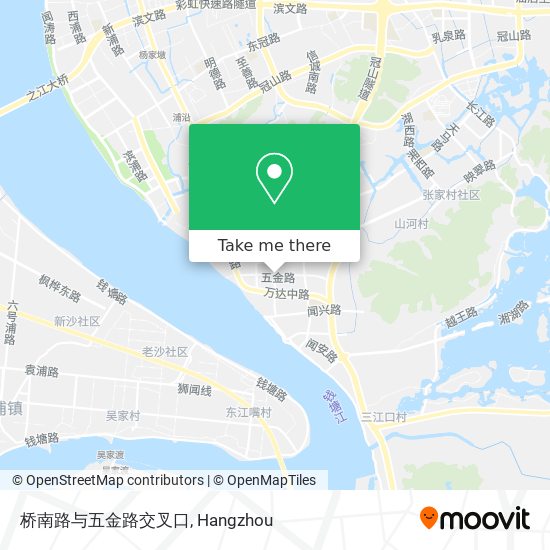 桥南路与五金路交叉口 map