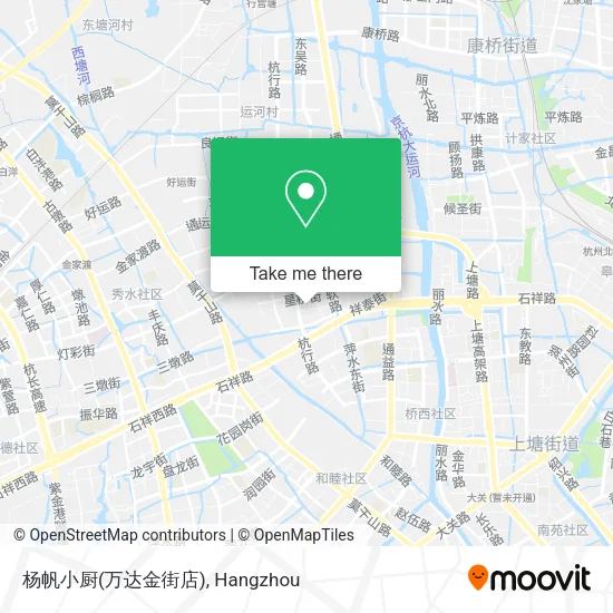 杨帆小厨(万达金街店) map