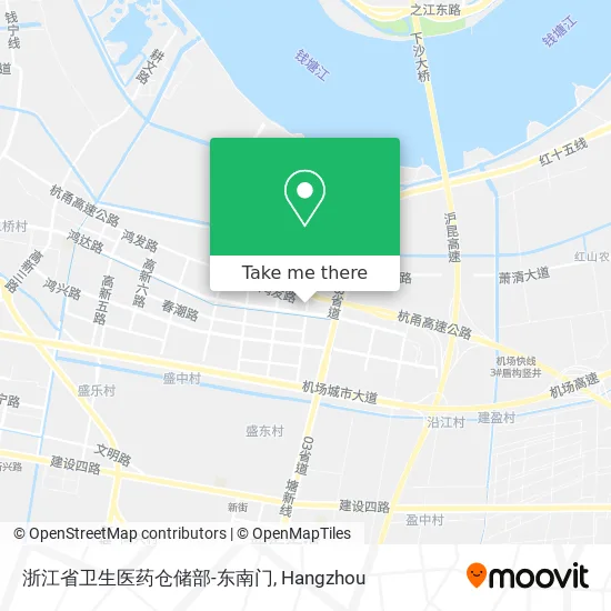 浙江省卫生医药仓储部-东南门 map