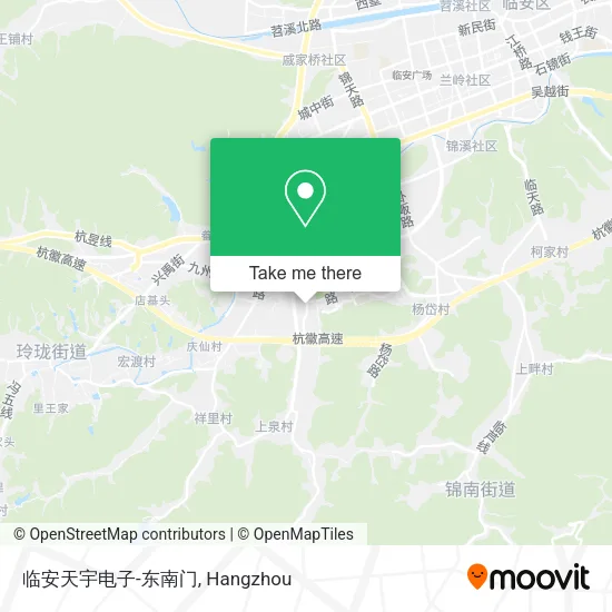临安天宇电子-东南门 map
