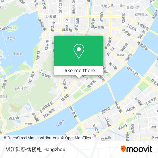钱江御府-售楼处 map