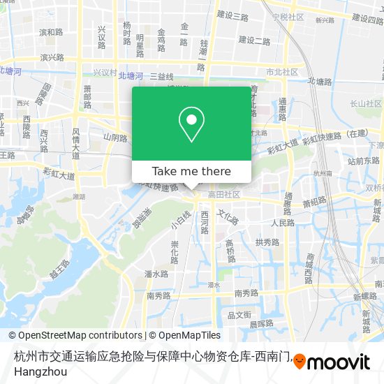 杭州市交通运输应急抢险与保障中心物资仓库-西南门 map