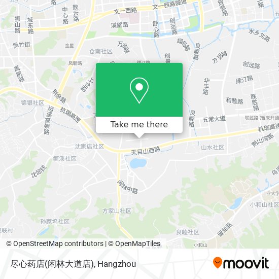 尽心药店(闲林大道店) map