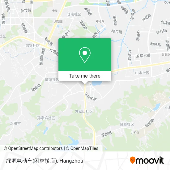 绿源电动车(闲林镇店) map