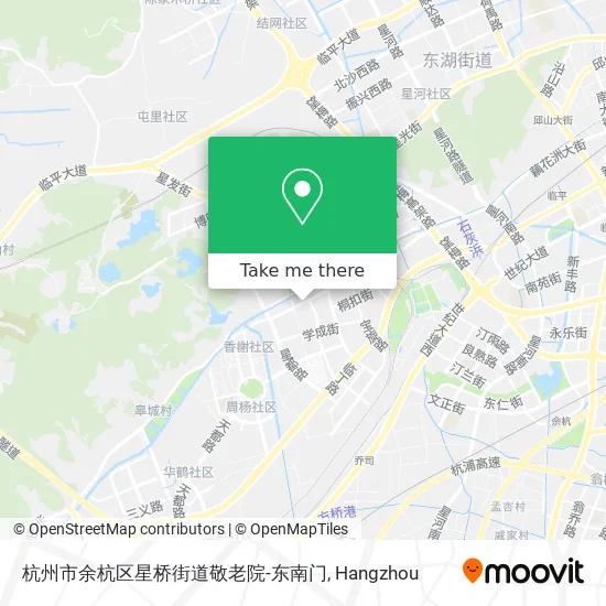 杭州市余杭区星桥街道敬老院-东南门 map
