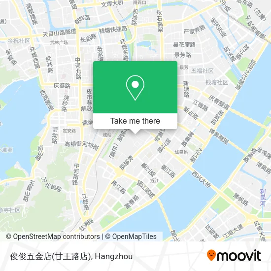 俊俊五金店(甘王路店) map