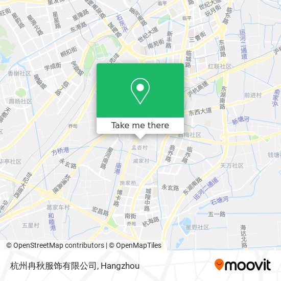 杭州冉秋服饰有限公司 map