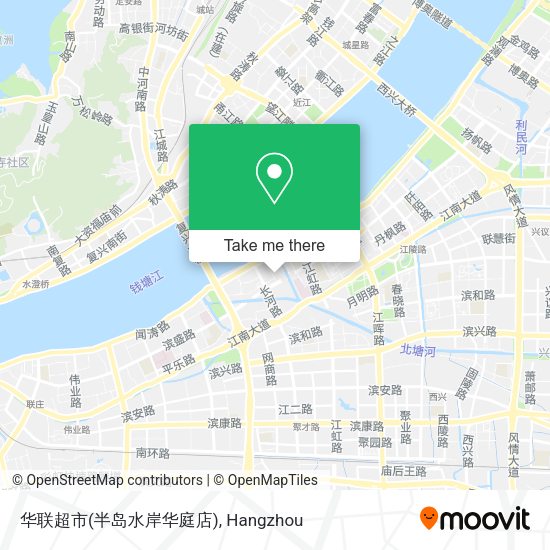 华联超市(半岛水岸华庭店) map