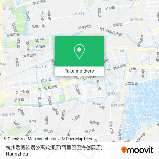 杭州君庭轻居公寓式酒店(阿里巴巴海创园店) map