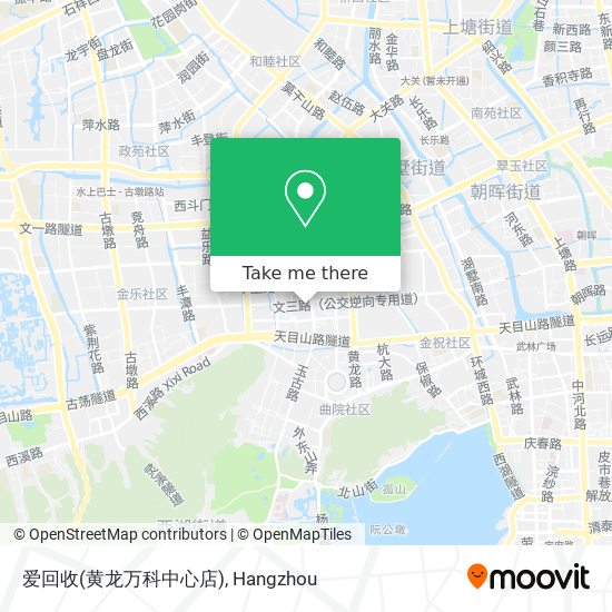 爱回收(黄龙万科中心店) map