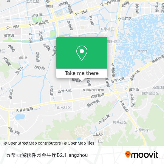 五常西溪软件园金牛座B2 map