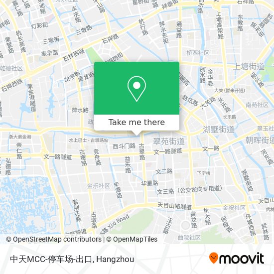 中天MCC-停车场-出口 map