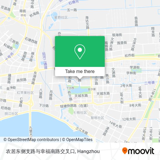 农居东侧支路与幸福南路交叉口 map