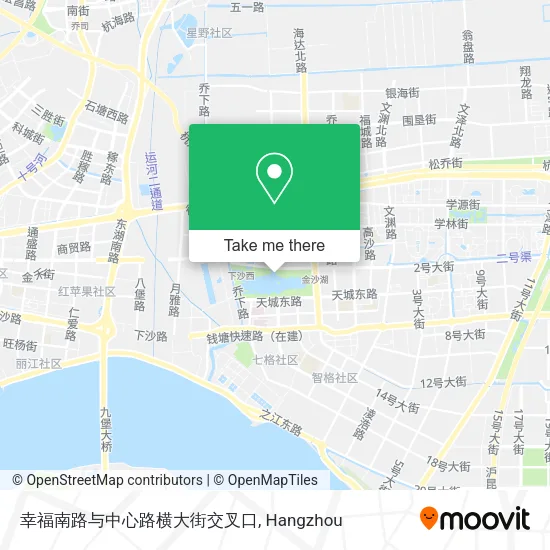 幸福南路与中心路横大街交叉口 map