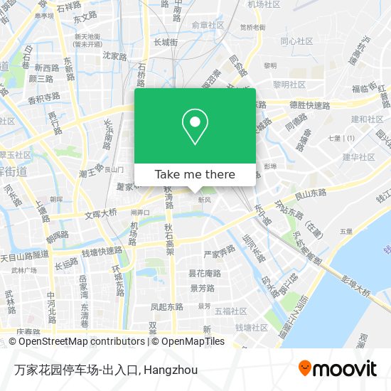万家花园停车场-出入口 map
