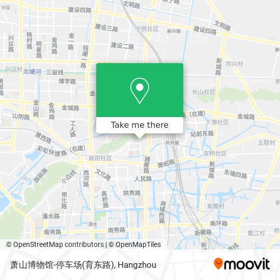 萧山博物馆-停车场(育东路) map