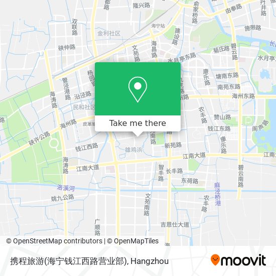 携程旅游(海宁钱江西路营业部) map